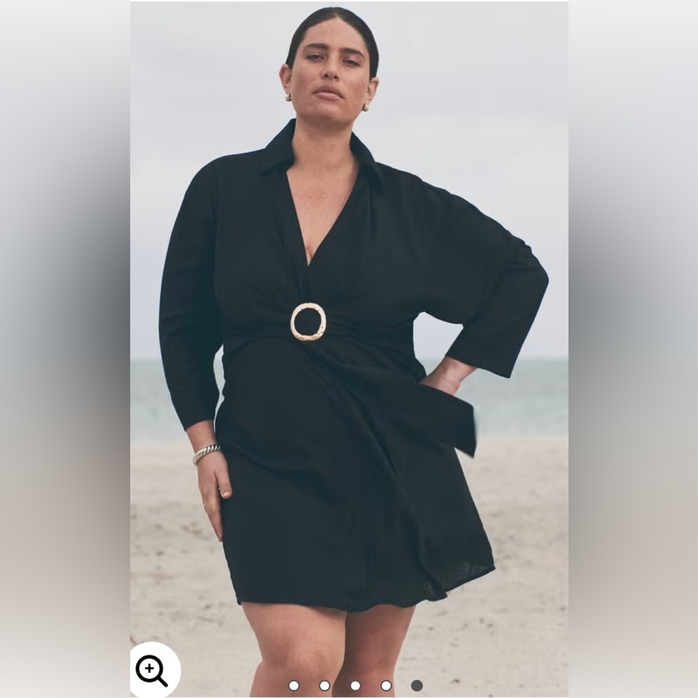 Eloquii Tie Front Dolman Swim Cover-Up nwt 26/26